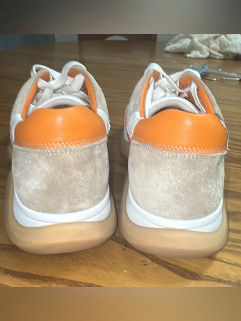 Tory Burch Multicolor Suede and Canvas Bubble Stripe Lace Up Sneakers (shoes 20